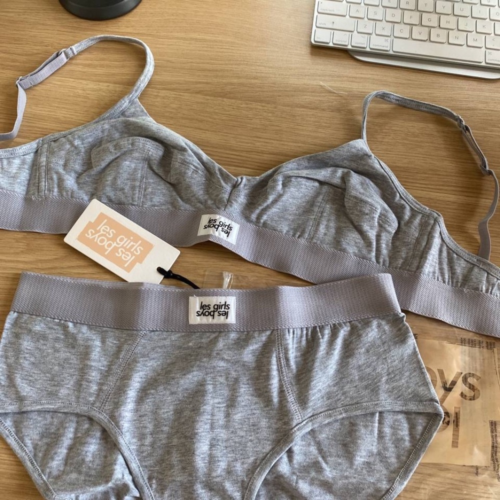 Les Boys Les Girls - ultimate comfort soft bra grey marl